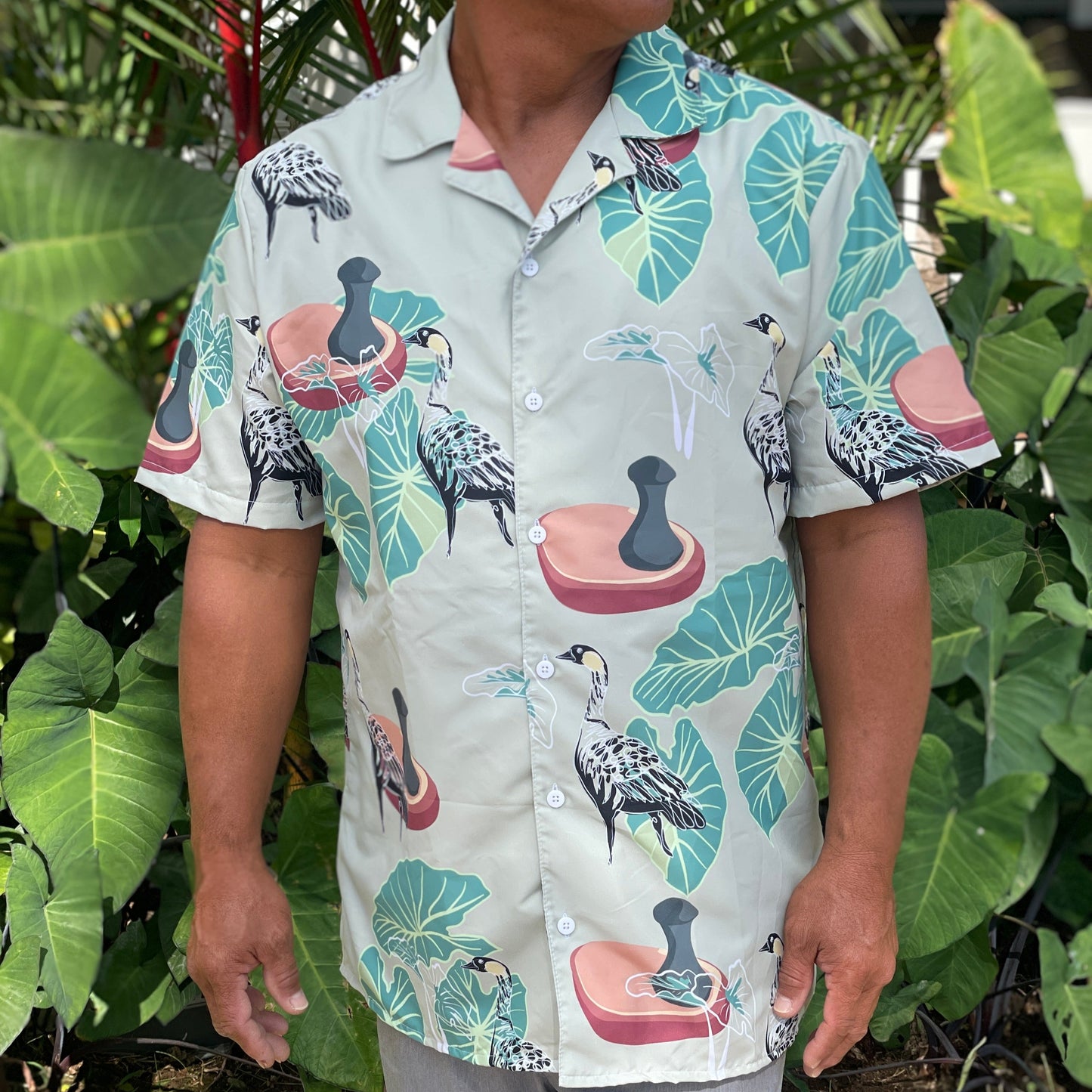 nene unisex button shirt