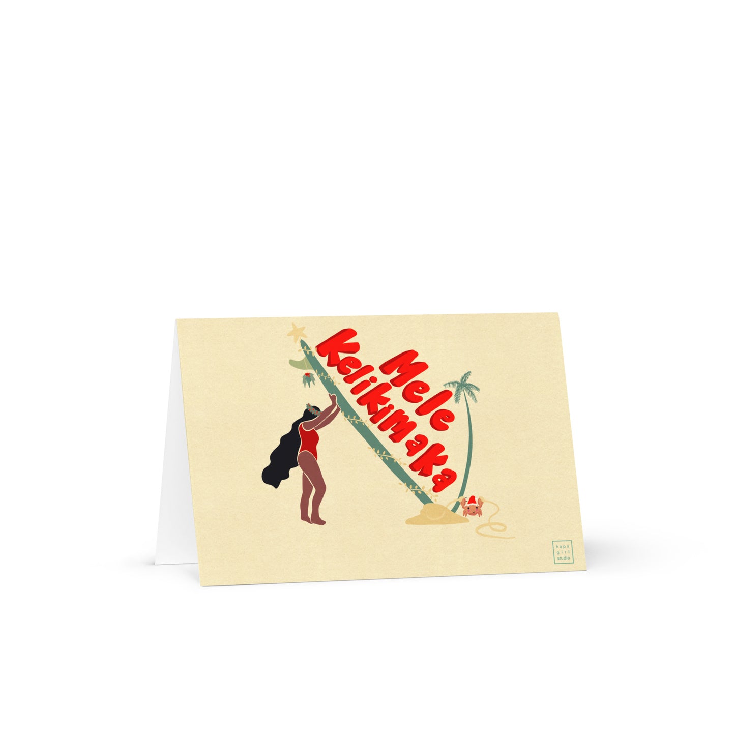 white christmas card