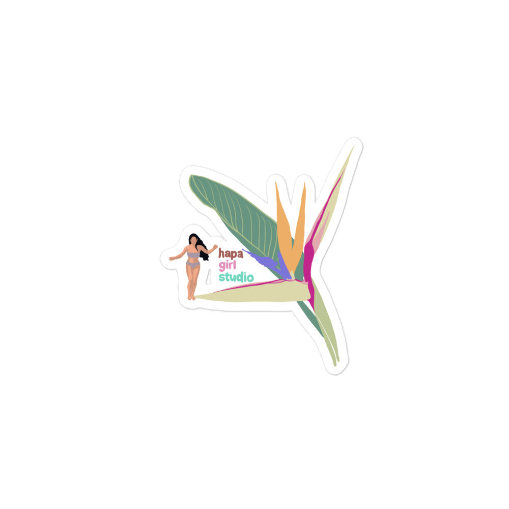 wahine of paradise sticker