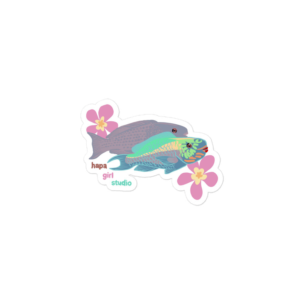 reef fishies sticker