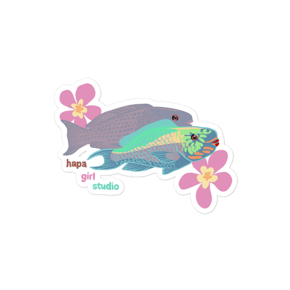reef fishies sticker
