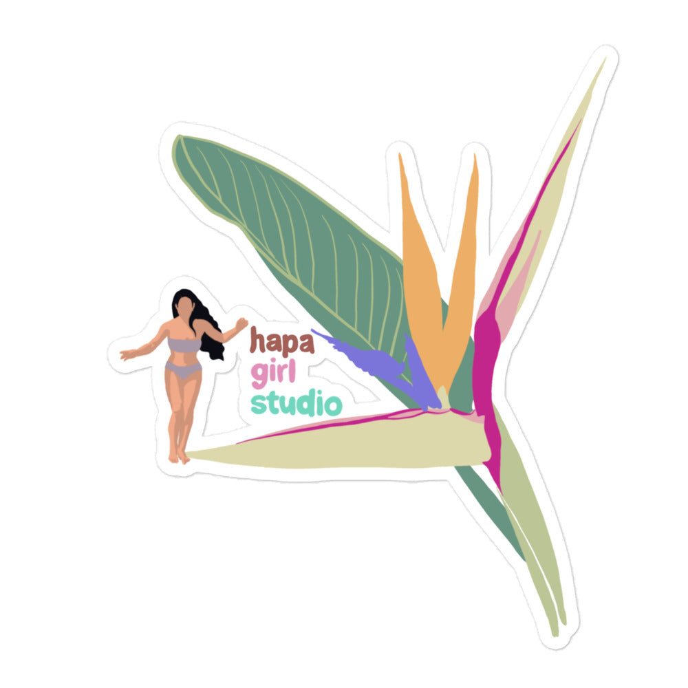 wahine of paradise sticker