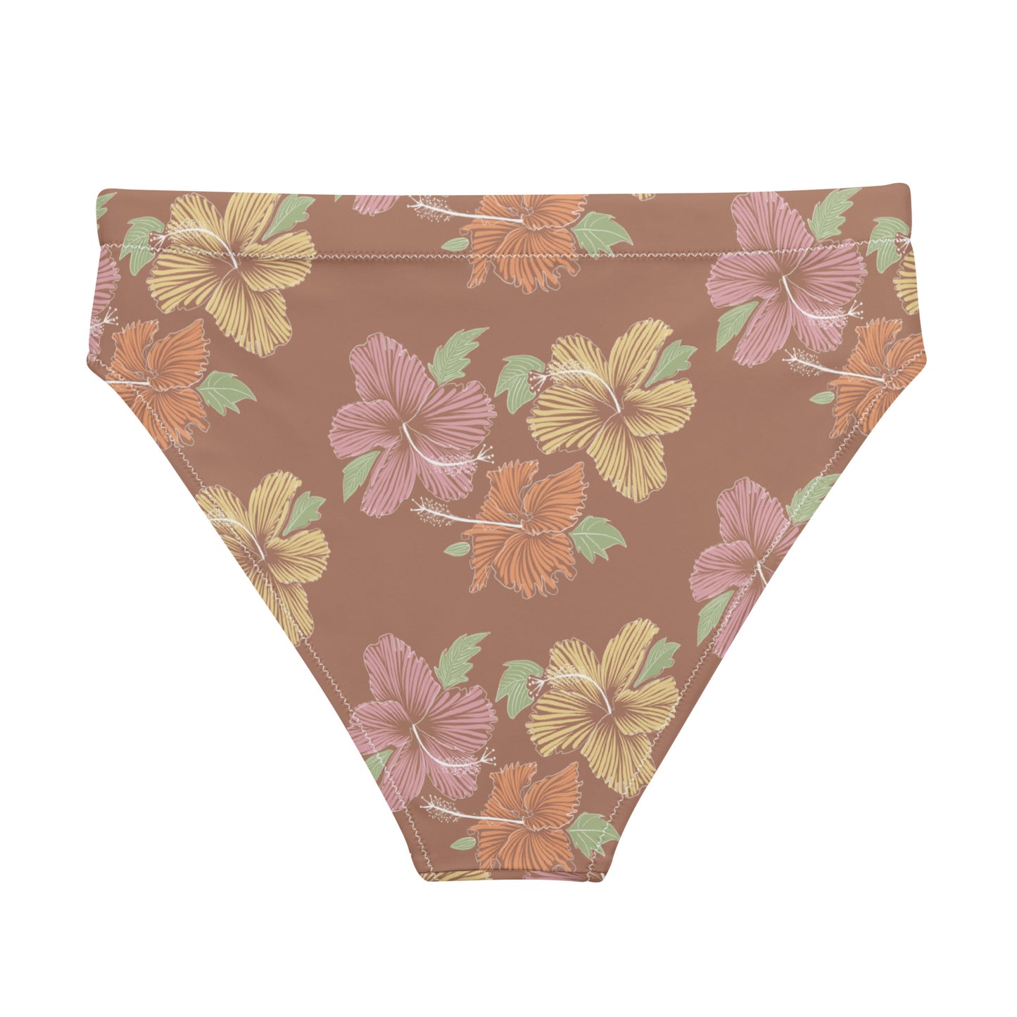 hibiscus recycled high-waisted bikini bottom