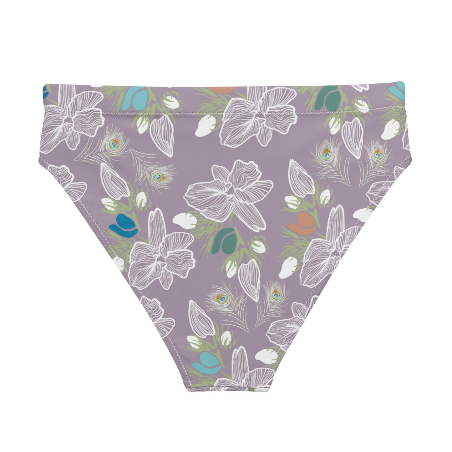 pikake bottom recycled high-waisted bikini bottom