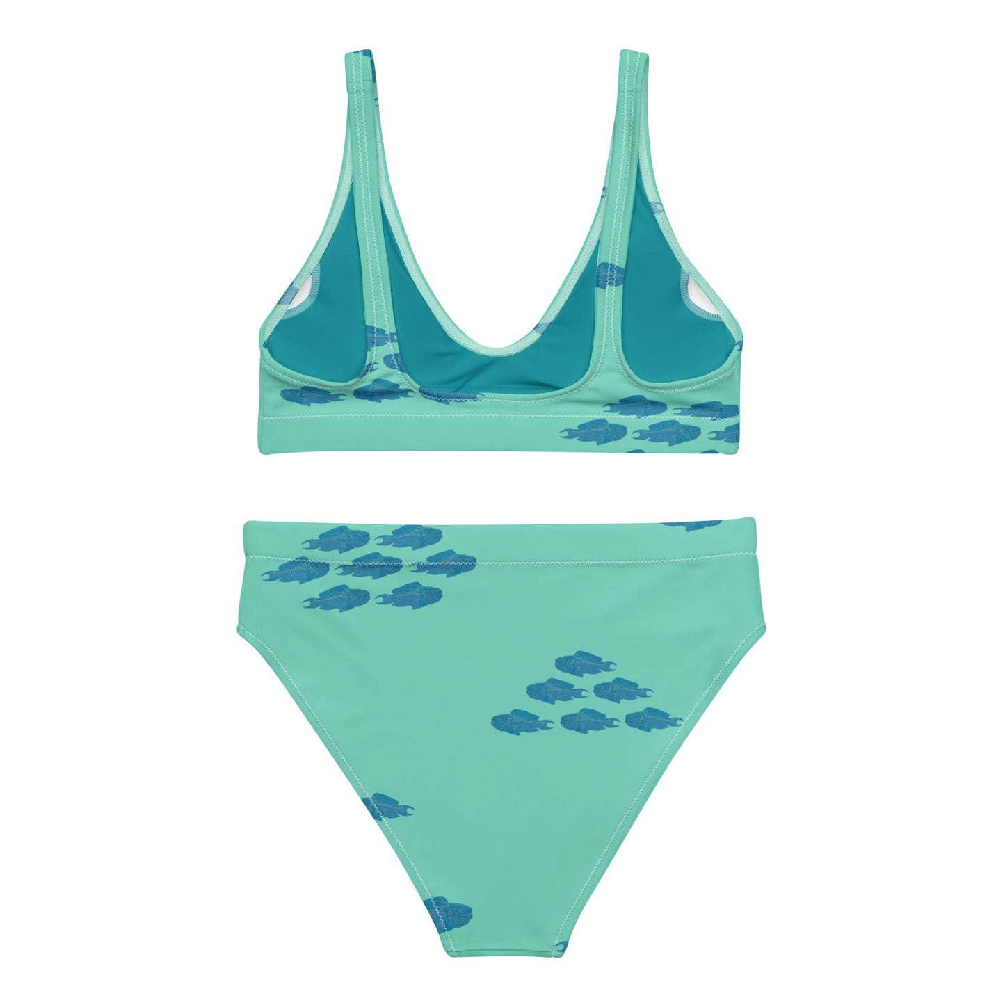 women light uhu fish two piece swimsuit