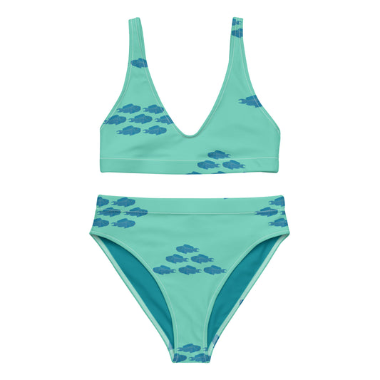 women light uhu fish two piece swimsuit