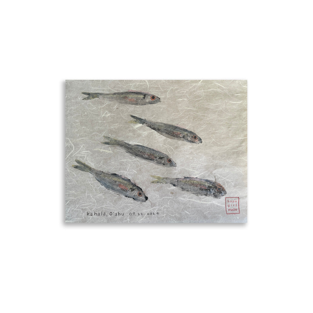 'tis the 'oama season gyotaku