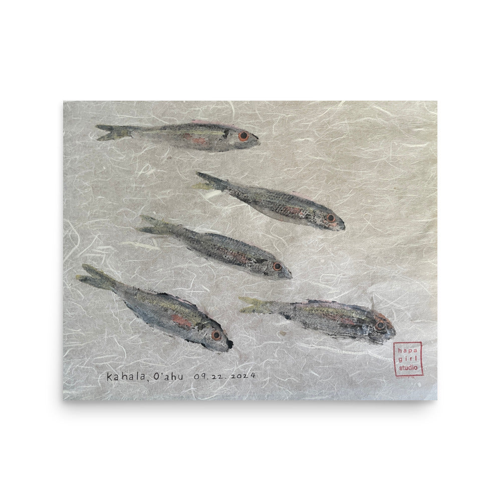 'tis the 'oama season gyotaku