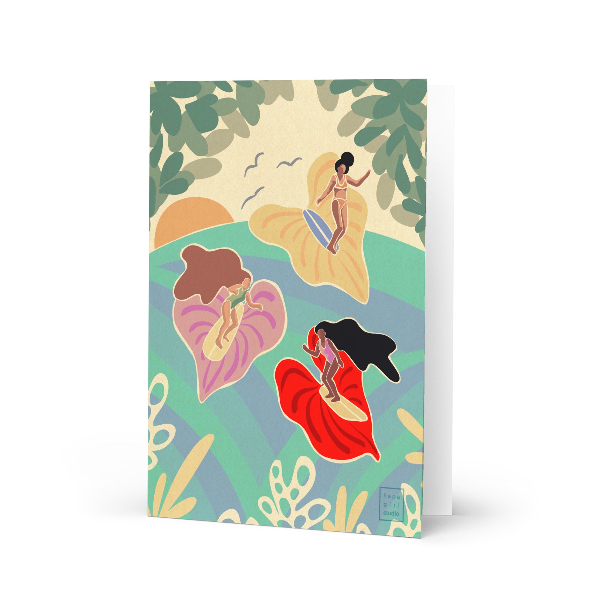 studio anthurium anthurium girlies card – hapa girl studio