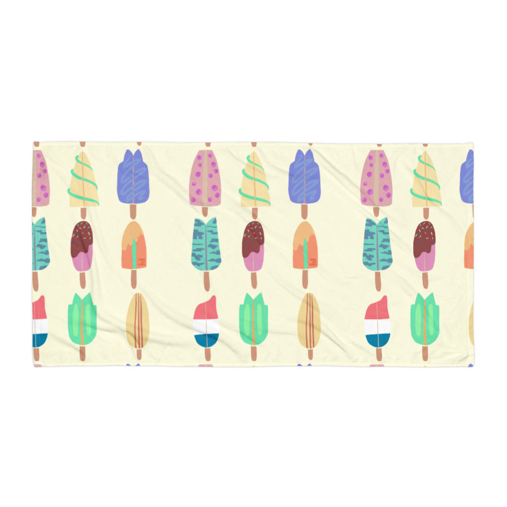 popsicle summer day towel